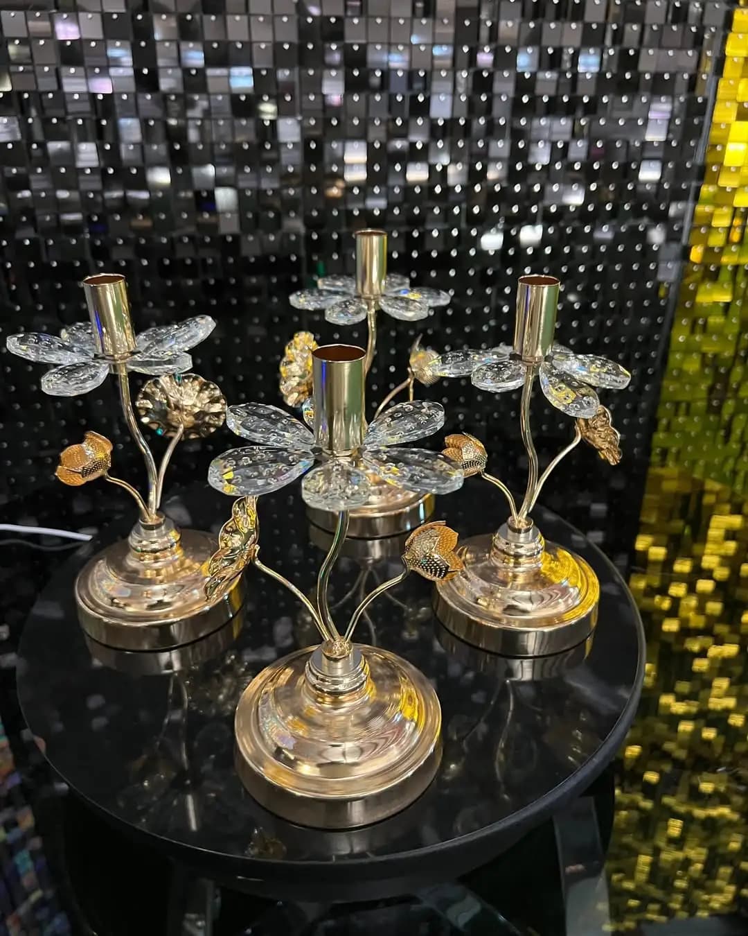 Elevate your event decor with our exquisite candelabras, crafted to add a touch of luxury and sophistication to your tablescapes.Rent now and make your event unforgettable! To book, simply-Screenshot your preferred option,Share with us on 
